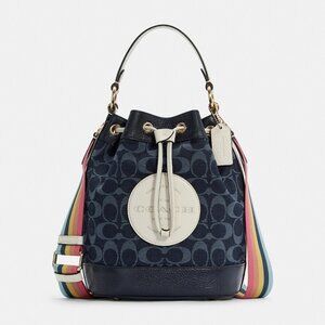 Coach Dempsey Bucket Bag in Signature Denim